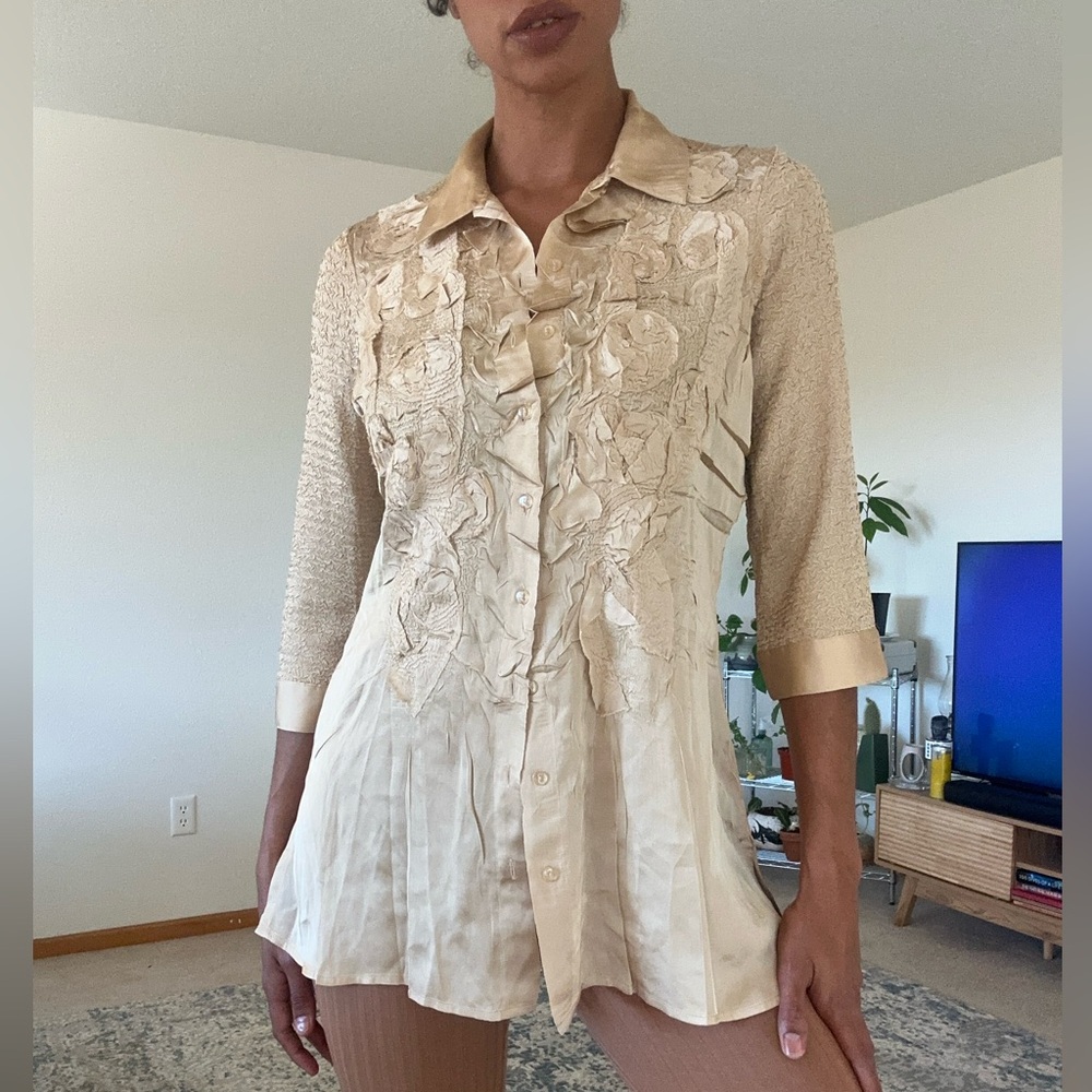 Gold blouse